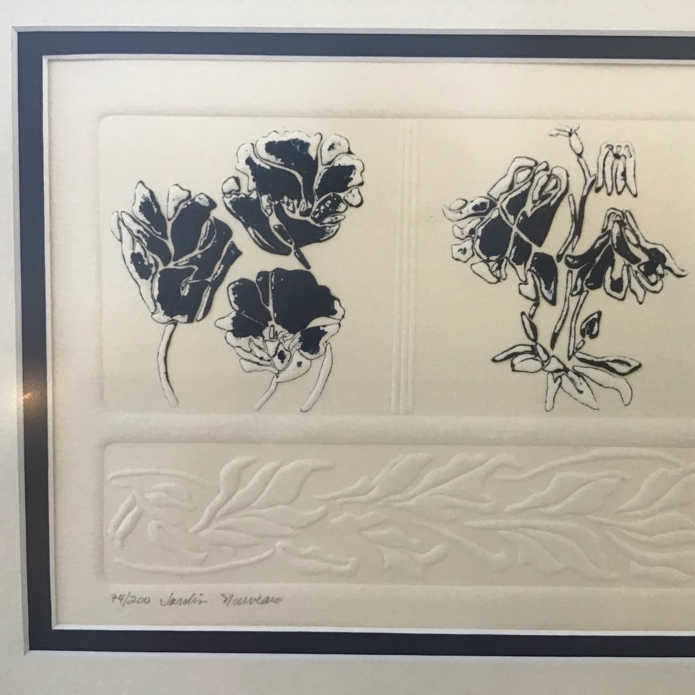 Nora K Fischer Embossed Print 'Jardin Nouveau' - Picture 3 of 8